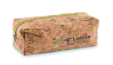 Logotrade promotional gift picture of: Coloured cork pencil case